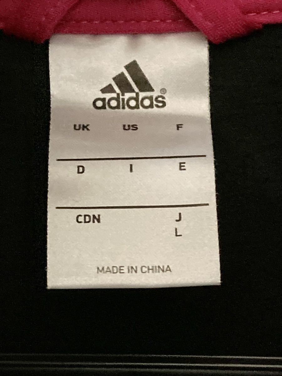 K Adidas アディダス レディース トップス ジャージ 黒色 ピンク色 Lサイズ ピンクライン 三本線 レディース 綿 ポリエステル アディダス 売買されたオークション情報 Yahooの商品情報をアーカイブ公開 オークファン Aucfan Com