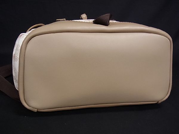 1円 □極美品□ COACH コーチ C3802 シグネチャー PVC×レザー 馬車柄 