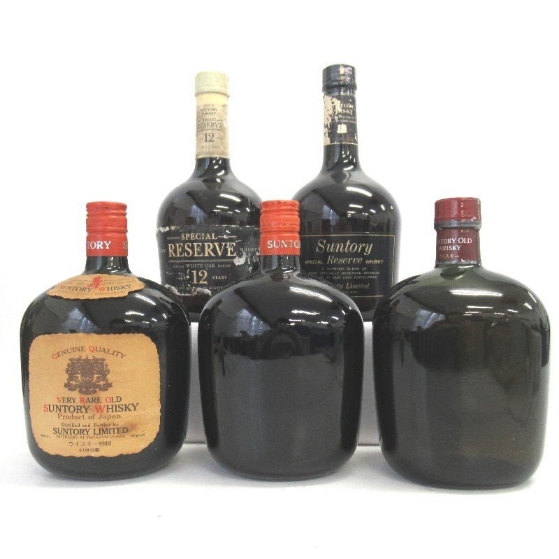 大阪府配送限定 サントリー ウイスキー 5本セット 700/760ml 箱なし
