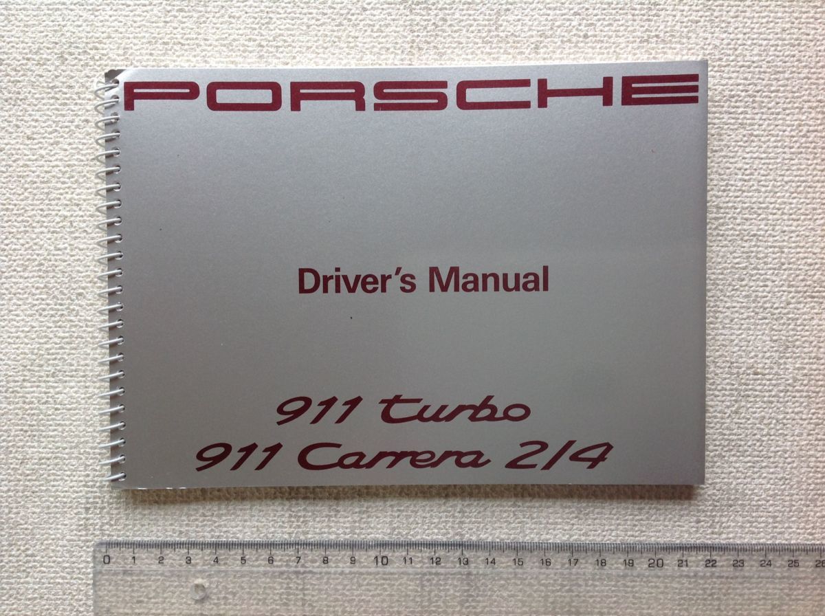 ☆[60786 ポルシェ911 ターボ、911 カレラ 2/4 純正日本語取扱説明書