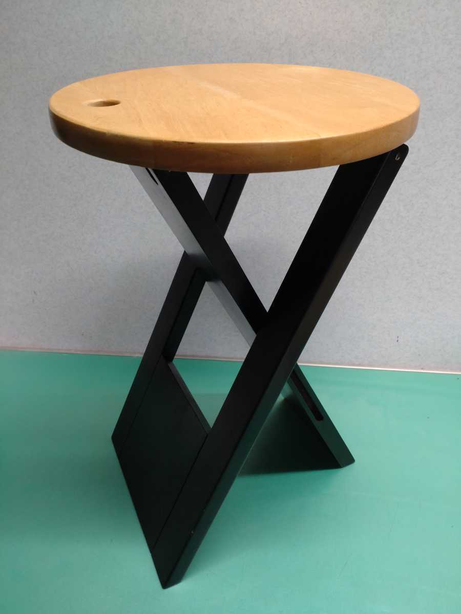 椅子・チェア ヴィンテージ 木製フォールディング スツール 椅子