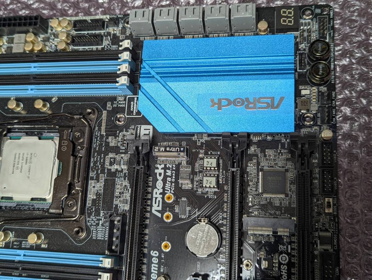 ASRock X99 Extreme6 LGA 2011-3 ATXマザーボード+Core i7-6800K 