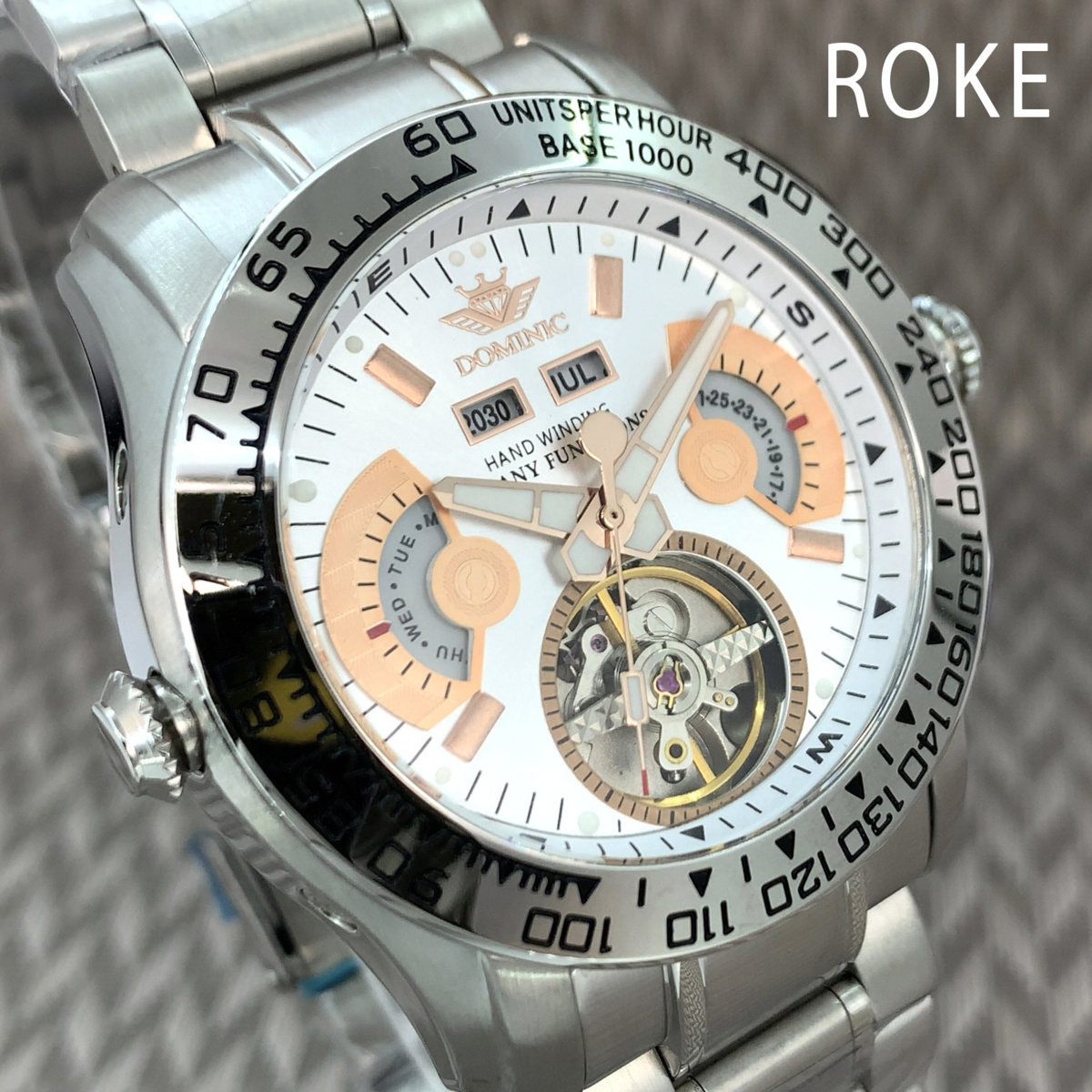 目玉商品】【新品正規品】DOMINICドミニクメンズ腕時計AUTOMATIC 