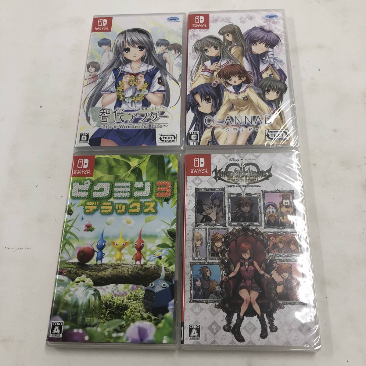 1円～】Nintendo Switch ソフト4本セット ピクミン3/キングダムハーツ 