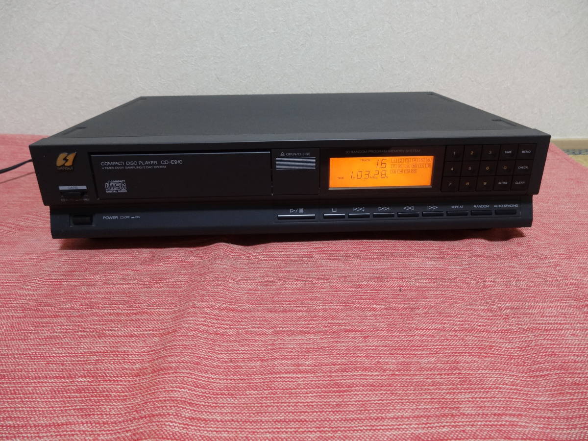 サンスイ SANSUI CDプレイヤー コンパクトディスク CD-E910