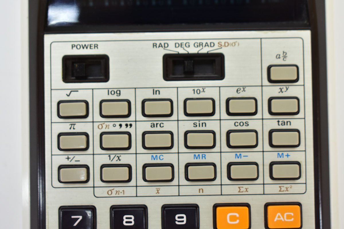 CASIO fx-102 蛍光管表示 関数電卓 カバー 取説付き[カシオ][計算機