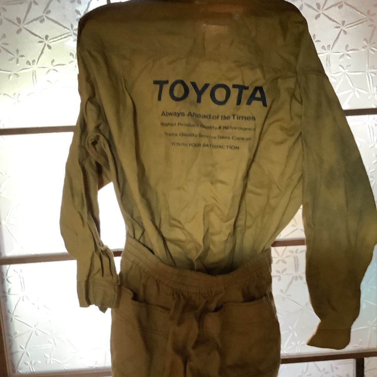 トヨタ カローラ ツナギ Lサイズ カラシ色 ツナギ 夏用 Lサイズ TOYOTA 