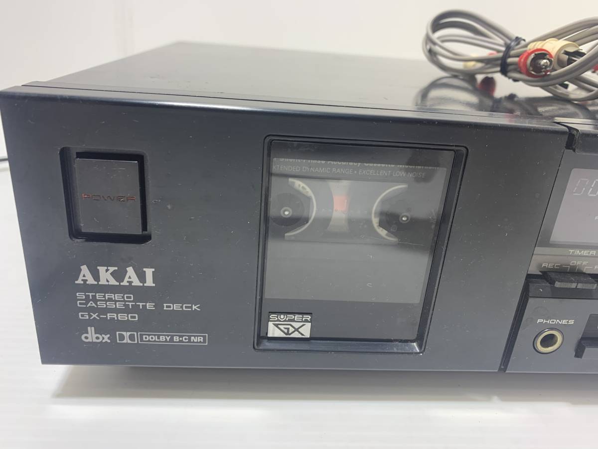【再生OK】AKAI GX-R60EX カセットデッキ アカイ 現状品 AKAI GX-R60EX アカイ カセットデッキ オートリバース Yahoo