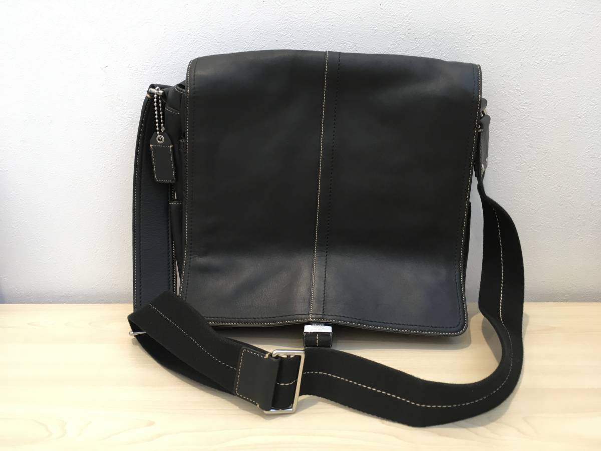 H》COACH コーチ F70105 トランス アトランティック マップ レザー 