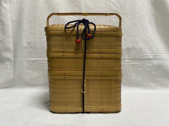 竹 | – 竹虎 弁当箱 虎斑竹専門店 スッキリとした浅型の竹かごランチ
