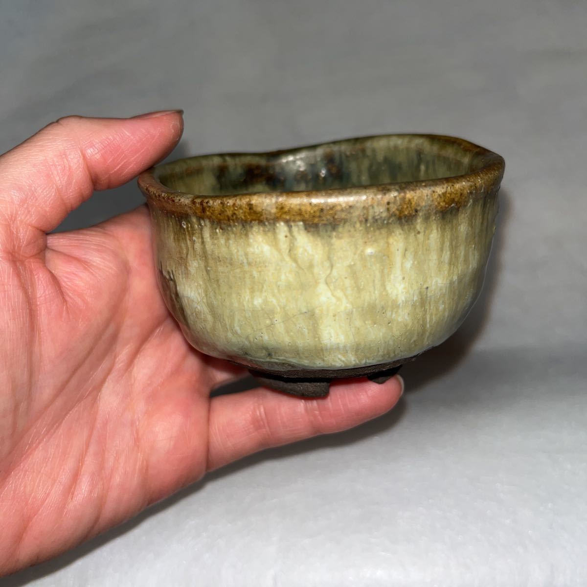 No14朝鮮唐津古高取系内ヶ磯沓型盃 古唐津 古高取