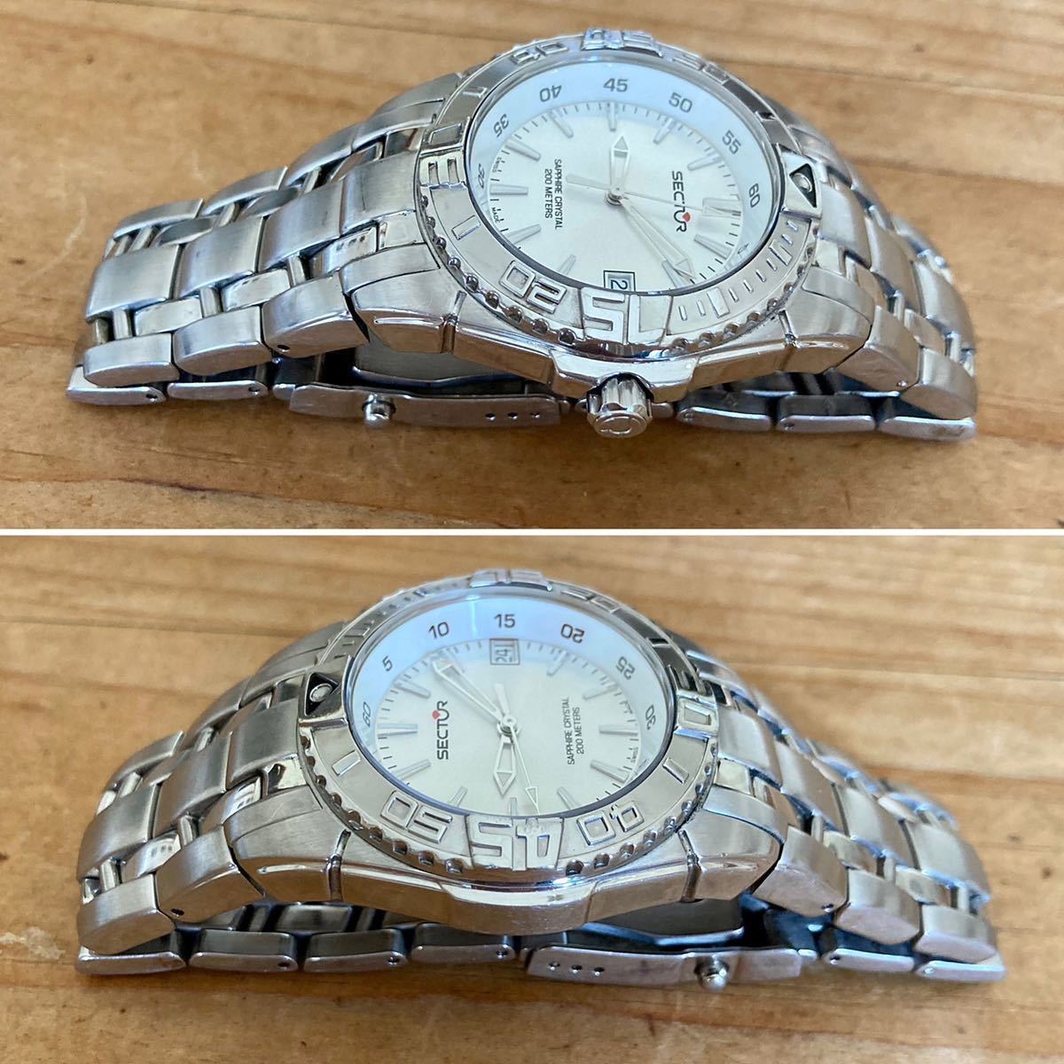 稼働品】セクター SECTER☆SWISS MADE☆クリスタルガラス☆ダイバー