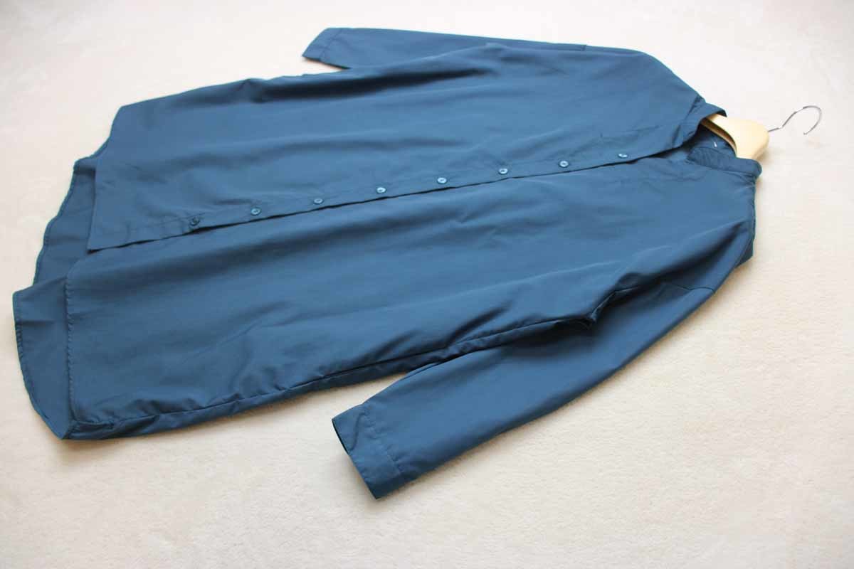 5 1 キーネック前開きシャツワンピース ブルーグリーン Mサイズ 売買されたオークション情報 Yahooの商品情報をアーカイブ公開 オークファン Aucfan Com