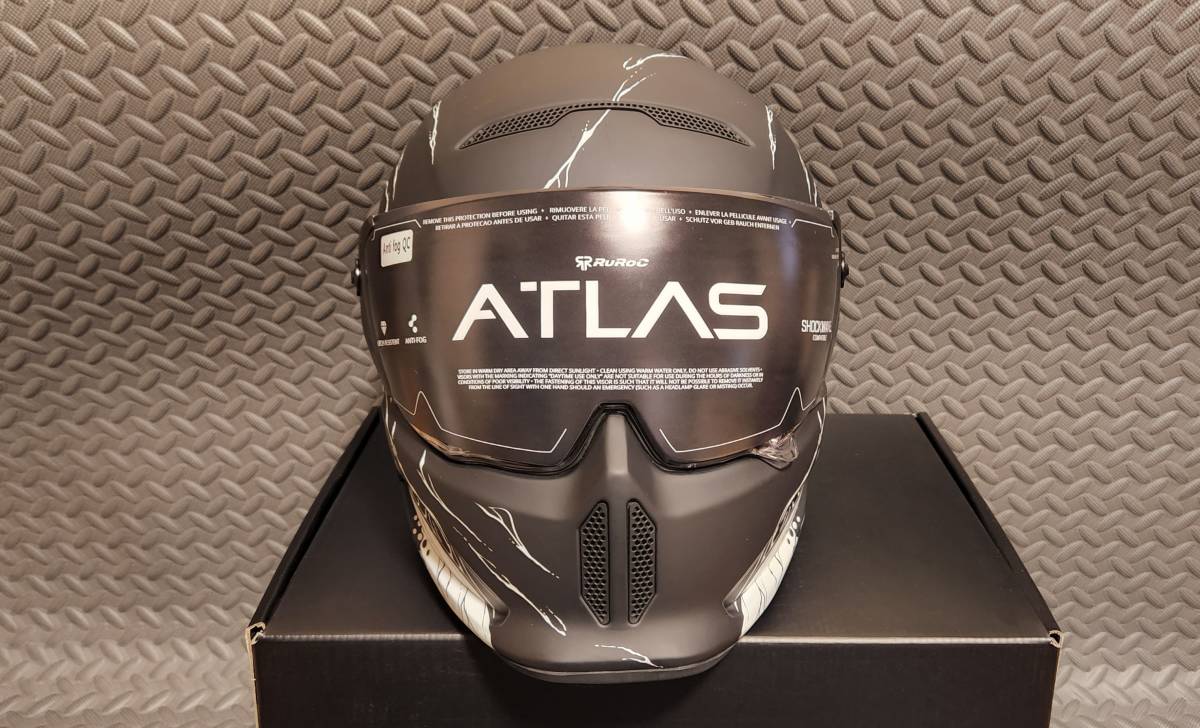 未使用入手困難 Ruroc ATLAS2.0 Nervedecay 限定カラー カーボン 
