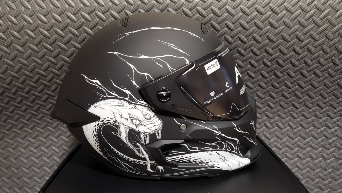 未使用入手困難 Ruroc ATLAS2.0 Nervedecay 限定カラー カーボン 