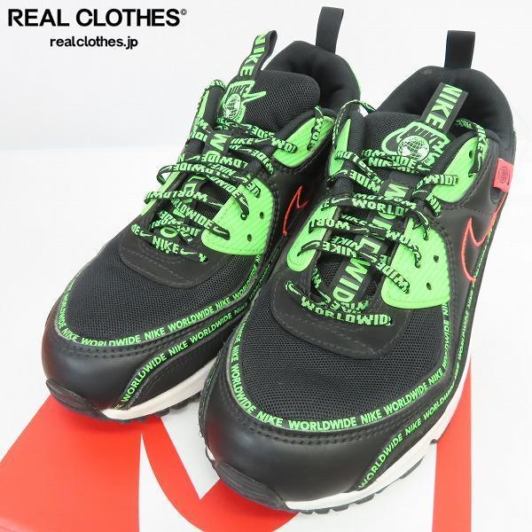 赤字超特価，正規品 NIKE/ナイキ AIR MAX 90 WW/エアマックス WORLDWIDE スニーカー/シューズ CK6474-001/26.5 /080(26.5cm)｜売買されたオークション情報、yahooの商品情報をアーカイブ公開 - オークファン 26.5cm