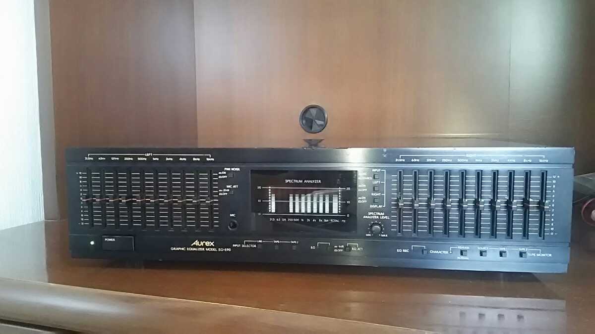 東芝 Aurex EQ-E90 グラフィックイコライザー 1982年 日本製 内部清掃  