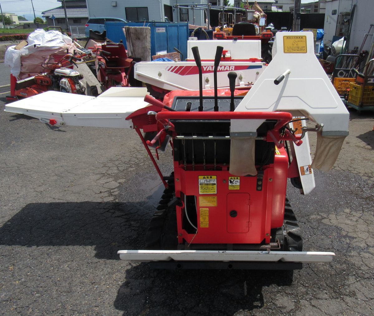 □ 鳥取発 ヤンマー PKG7 ハーベスター 自動脱穀機 (自走式) リコイル 