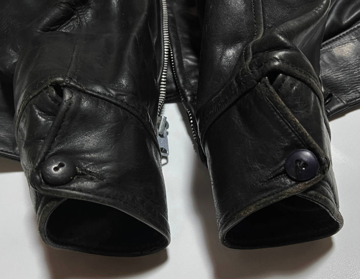 40s 50s SPORT TOGS Leather Jacket V talon ポニー ホースハイド