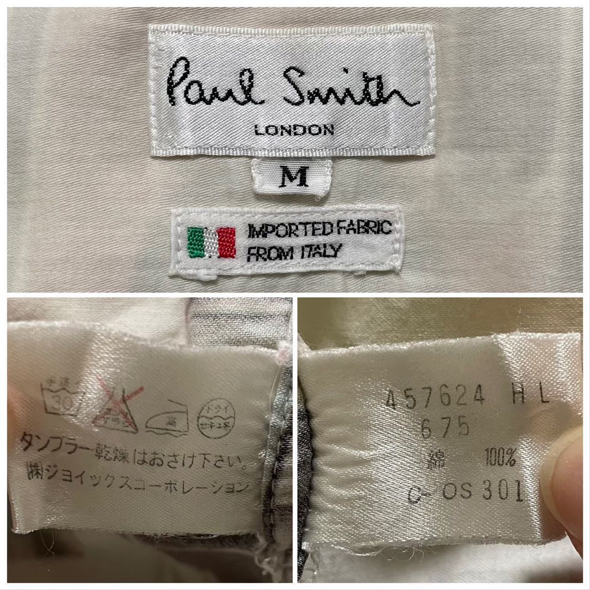 極美品 Paul Smith ポールスミス カメラ柄 総柄 長袖シャツ 90s 