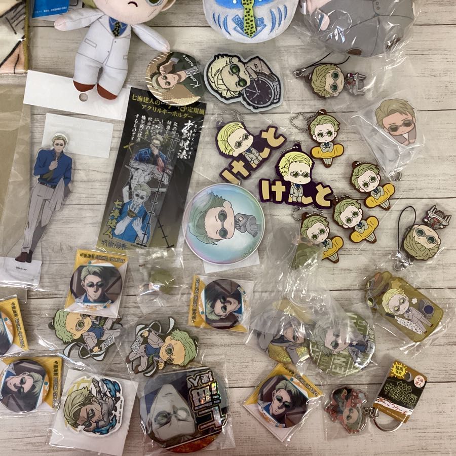 現状】 キャラ分け 呪術廻戦 七海建人 グッズ 缶バッジ フィギュア  