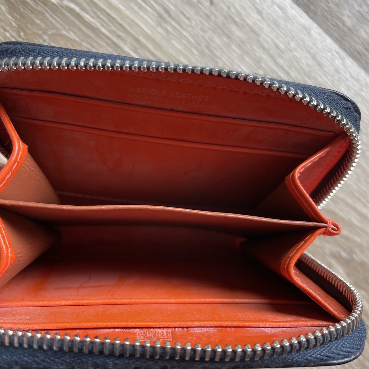 新品 紺 Whitehouse Cox ホワイトハウス コックス ミニ 財布 