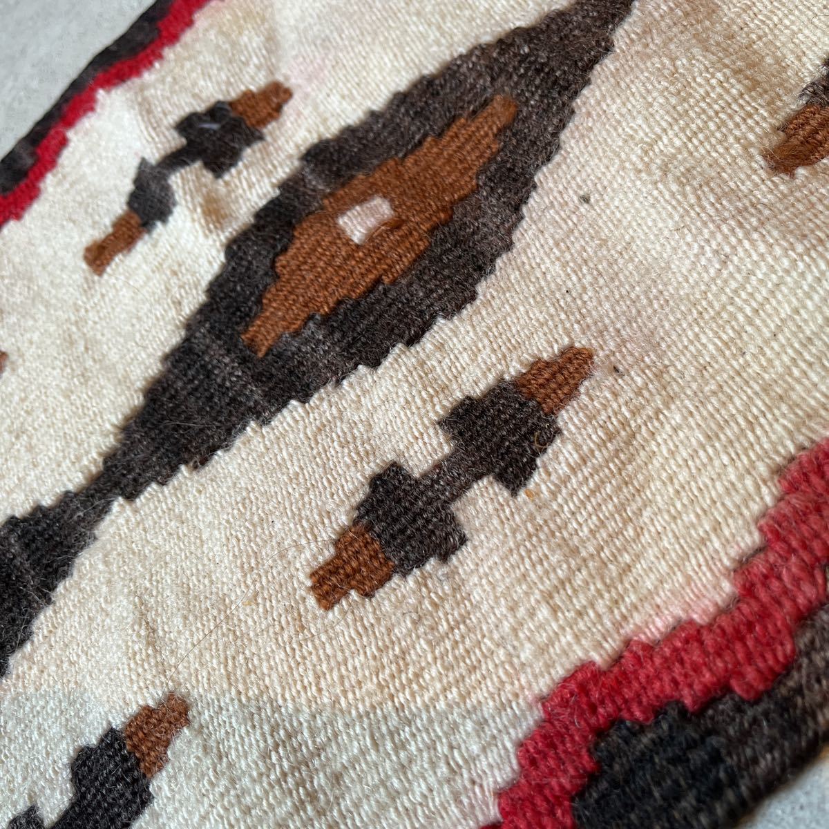 USA古着 メキシカンラグ 正方形 グリーン ネイティブ柄 vintage USA古着 メキシカンラグ 正方形 グリーン ネイティブ柄 vintage
