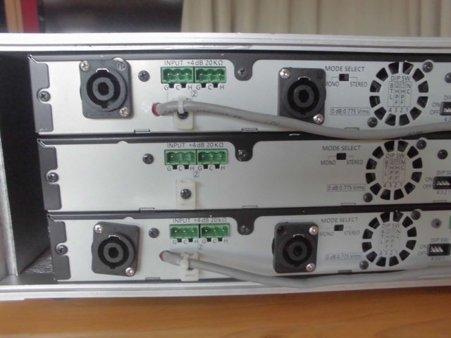 anasonic Ramsa パワーアンプWp‐DA202ー2台/Wp-DA112ー1台 ハード