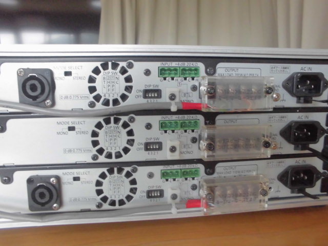 anasonic Ramsa パワーアンプWp‐DA202ー2台/Wp-DA112ー1台 ハード