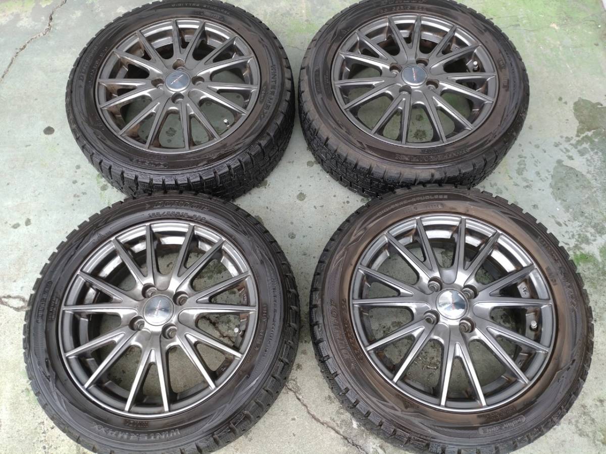 WEDS VELVA SPORT スタッドレス】4本セット DUNLOP 185/55R15 4H 4穴