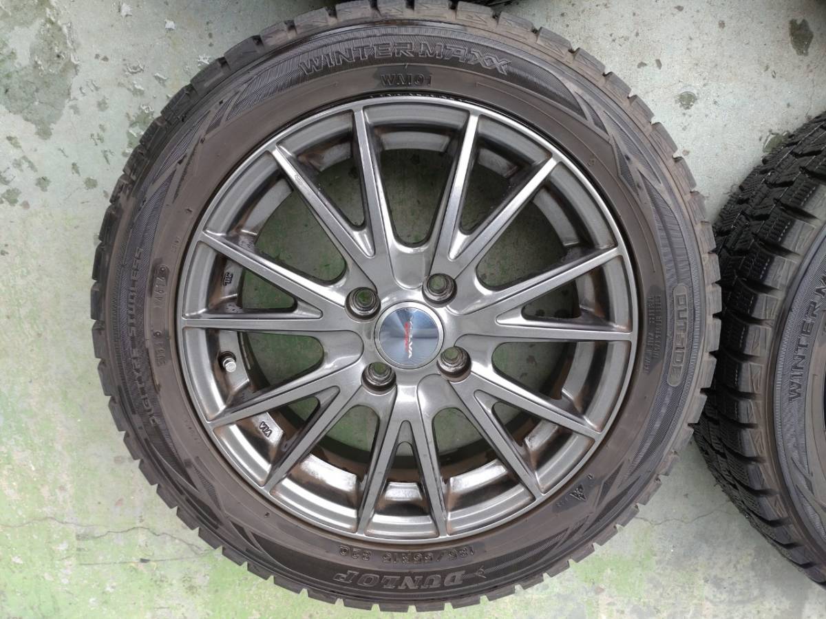 WEDS VELVA SPORT スタッドレス】4本セット DUNLOP 185/55R15 4H 4穴