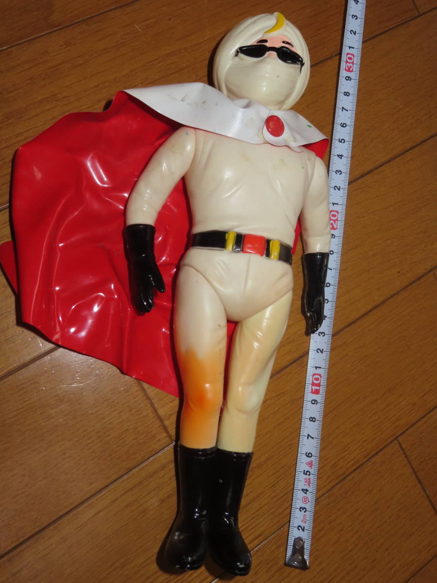 当時物 昭和レトロ 希少 月光仮面 ソフビ メーカー不明 ソフビ 検  