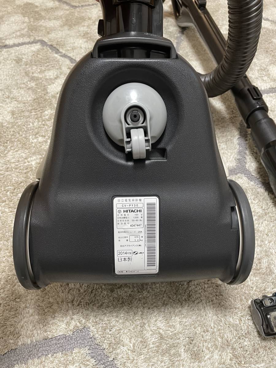 日立　HITACHI 　掃除機 紙パック式クリーナーかるパック　 CV-PY30 _8
