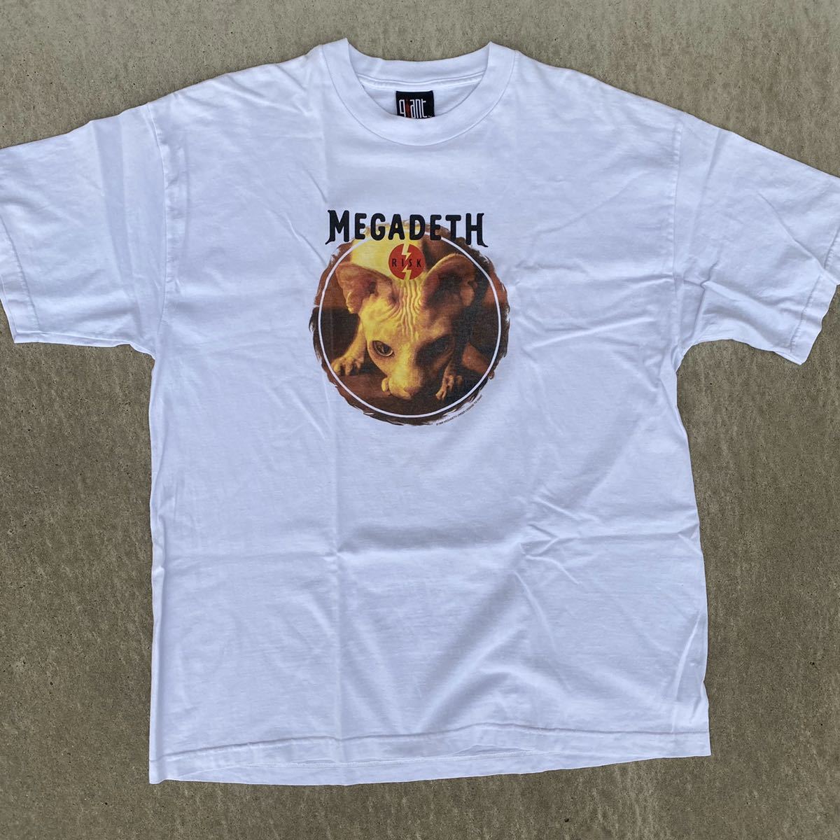  MEGADETH Risk 1999 VINTAGE TEE ヴィンテージ ビンテージ バンド Tシャツ GIANT raptee shirt 2pac kurt cobain nirvana marilyn manson(Tシャツ)｜売買されたオークション情報、yahooの商品情報をアーカイブ公開 - オー Tシャツ