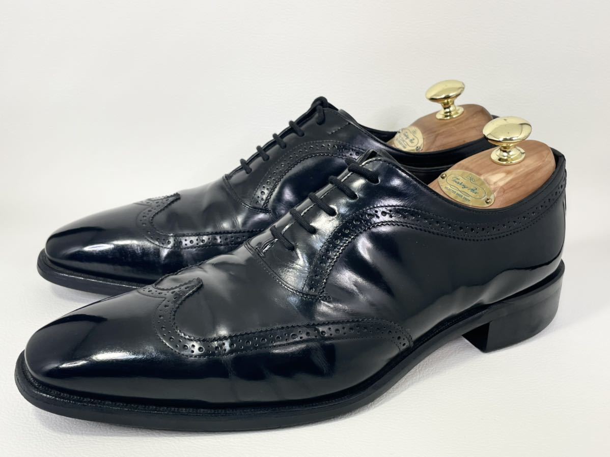 送料込 日本製 REGAL リーガル 25cm メンズ 02CR ウイングチップ 本革 革靴 ビジネスシューズ ドレスシューズ カジュアル 内羽根式