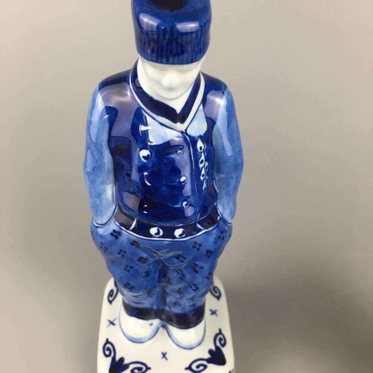 ロイヤルデルフト フィギュリン 陶器人形 女性 男性 ブルー ROYAL
