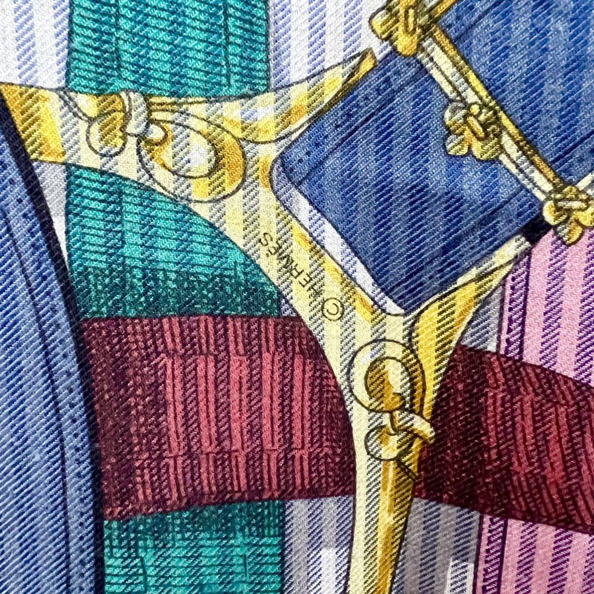 HERMES エルメス 21SS カレ ジェアン 140 シルカシ ショール スカーフ 