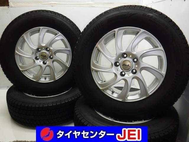 16インチ バリ溝 215/70R16 6.5J+38 114.3 RAV4/ハリアー 中古スタッドレスホイール【4本セット】送料無料(SA16-2824)