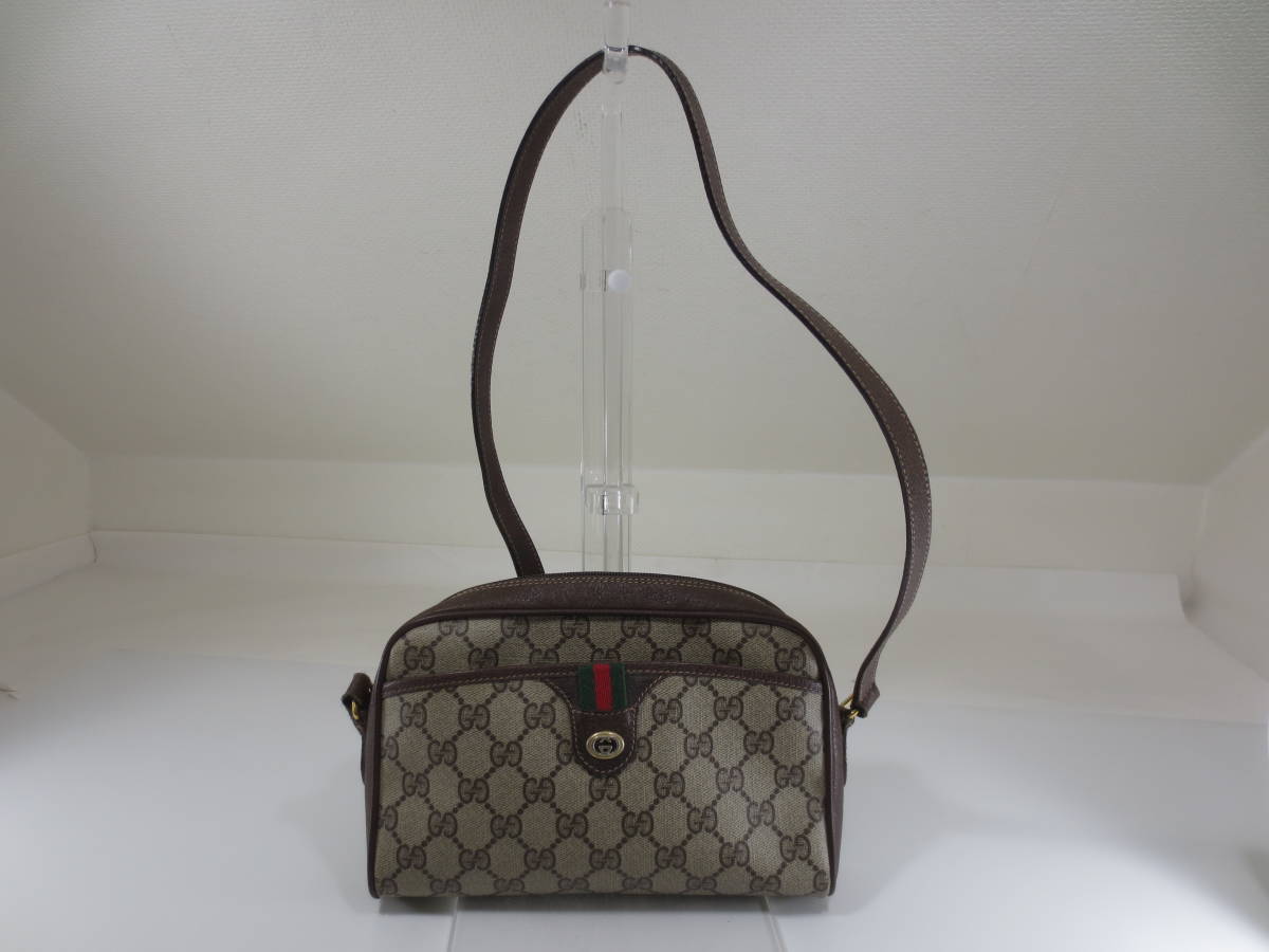 ◇【GUCCI グッチ】 ショルダーバッグ GG柄 難あり ジャンク 【公式 