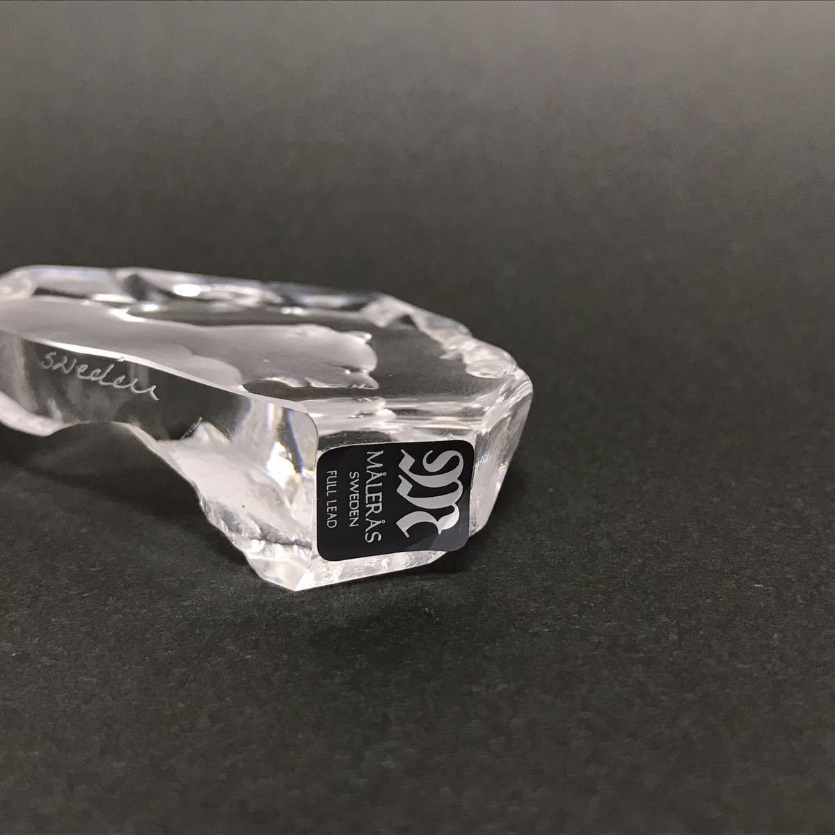 MALERAS SWEDEN full lead Polar bear Swedish glass/モーレロース 