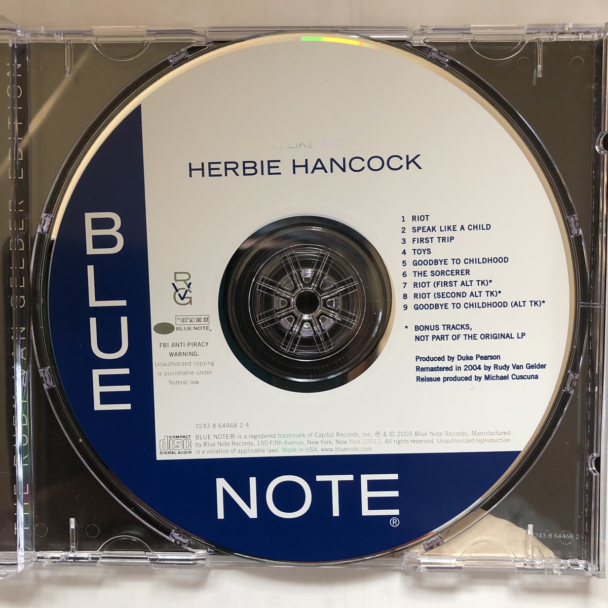Herbie Hancock ハービーハンコック ◇SPEAK LIKE A CHILD スピーク