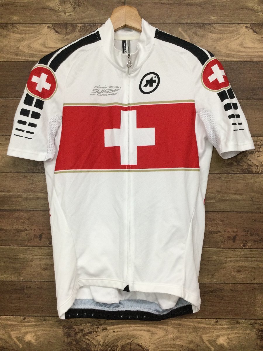 FT851 アソス assos SS.suisse Olympiakos_S7 スイス国旗 半袖ジャージ