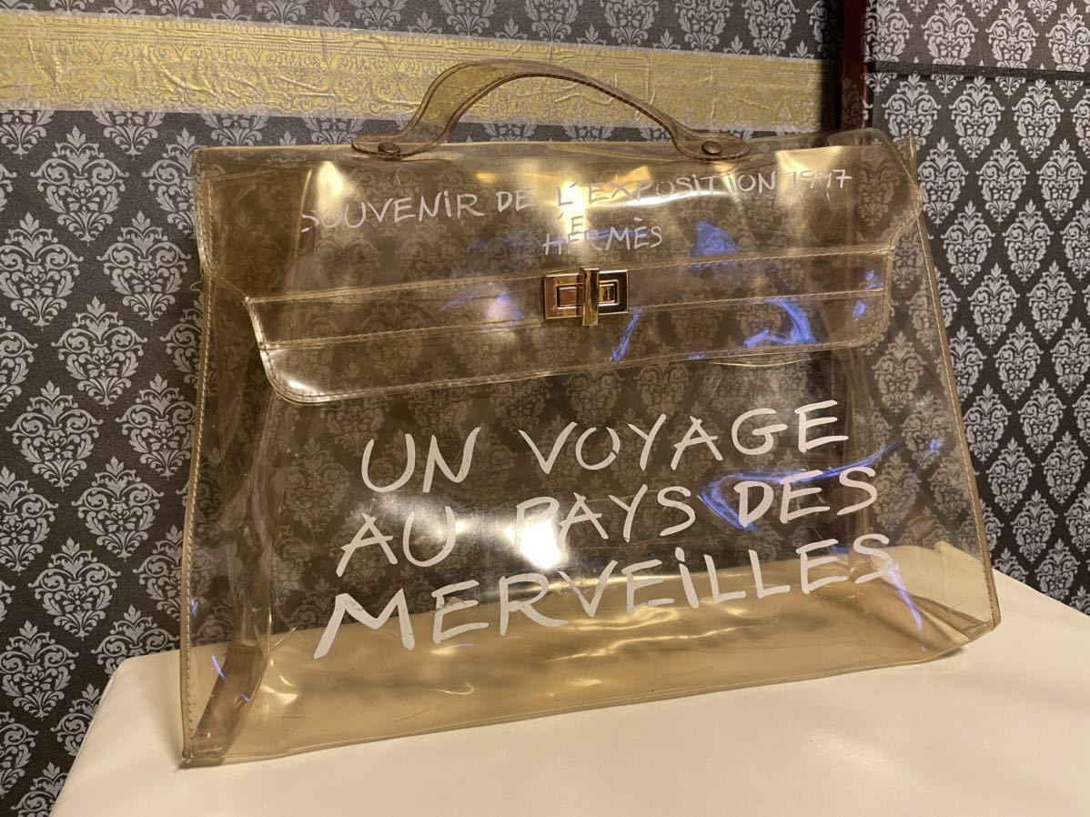 HERMES エルメス ビニール ケリー PVC ターンロック ハンドバッグ 人気