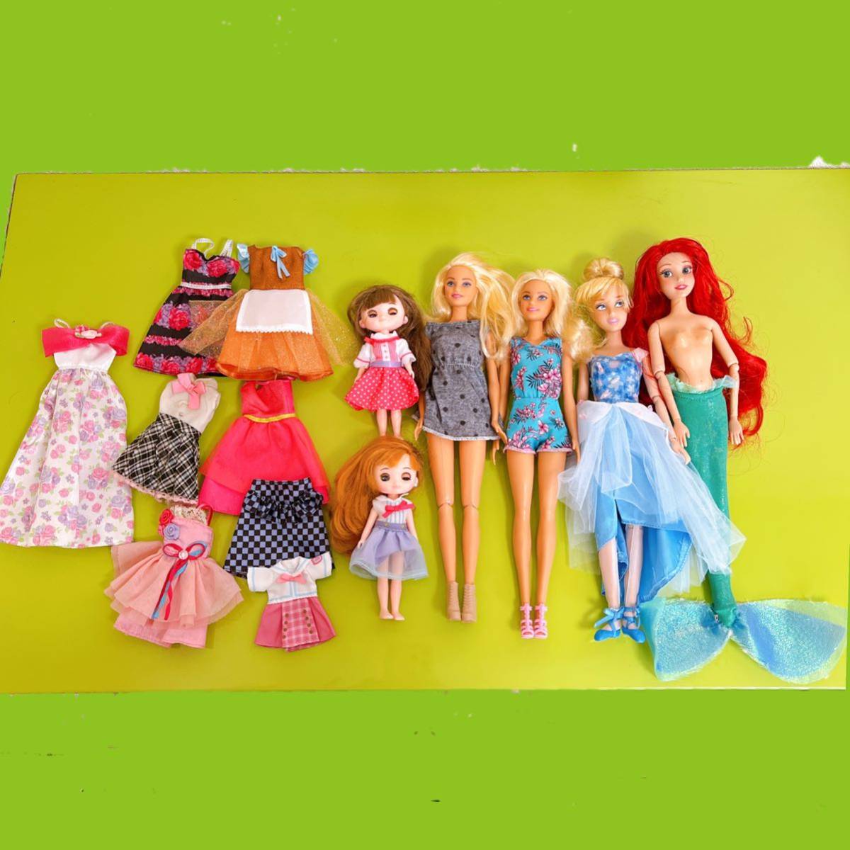 売切 当時物 バービー 人形 Barbie ディズニー アリエル シンデレラ リンキーココ 着せ替え人形 洋服 まとめ売り 大量 中古 現状 着せかえ人形 売買されたオークション情報 ヤフオク の商品情報をアーカイブ公開 オークファン Aucfan Com