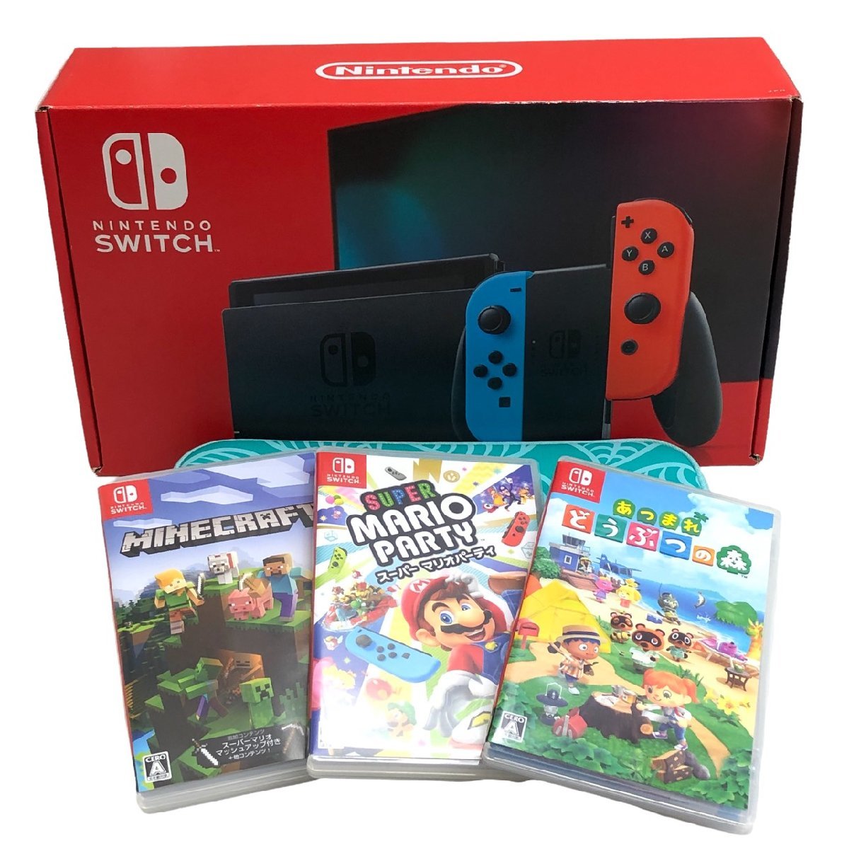 1円 Nintendo Switch Joy Conセット ネオンブルーxレッド Hac 001 初期化済み 本体 ソフト4点セット あつ森 マリパ マイクラ ニンテンドースイッチ本体 売買されたオークション情報 Yahooの商品情報をアーカイブ公開 オークファン Aucfan Com