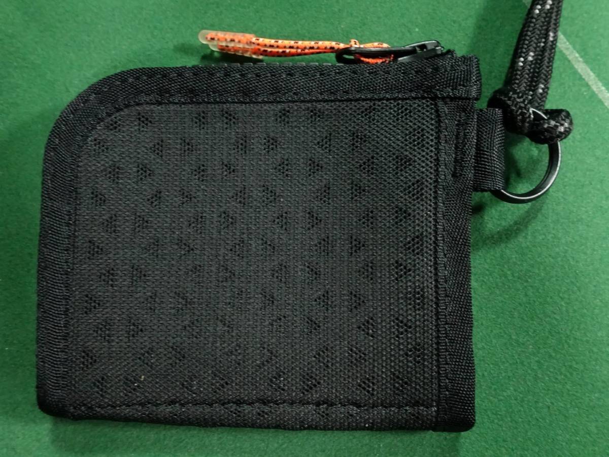 □ポーター HEXARIA ARIAPRENEメッシュ ネックストラップ付 L字ジッパー ミニ財布 コンパクトウォレット ブラック 美品!!!□ HEXARIA □ポーター ARIAPRENEメッシュ Synthetic - ほぼ未使用!!!□