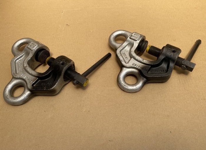 最新作，高品質 #2個セット【実動品 イーグルクランプ EAGLE CLAMP 鉄工用 ねじ式 全方向クランプ SBB-1 /1-40ｍｍ 1t 鉄工 溶接】M06240