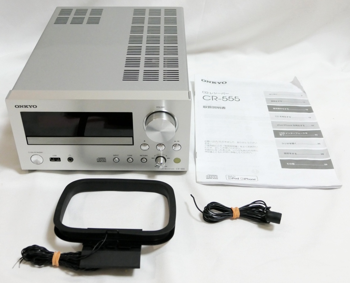 ONKYO CDレシーバー CR-555 - オンキョー M0391 CDデッキ 音響機器 