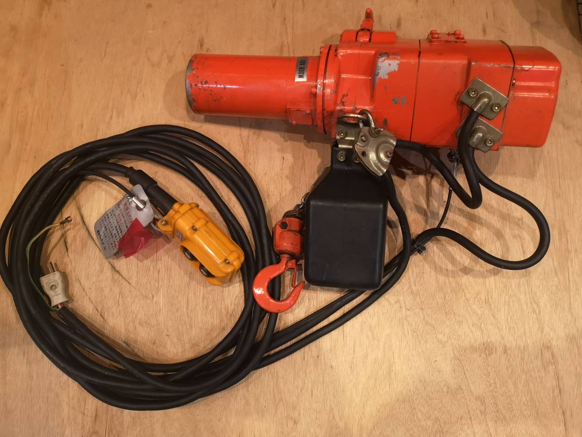 象印 エレファント 100V 小型電気チェーンブロック 100kg αS-01・まあ 