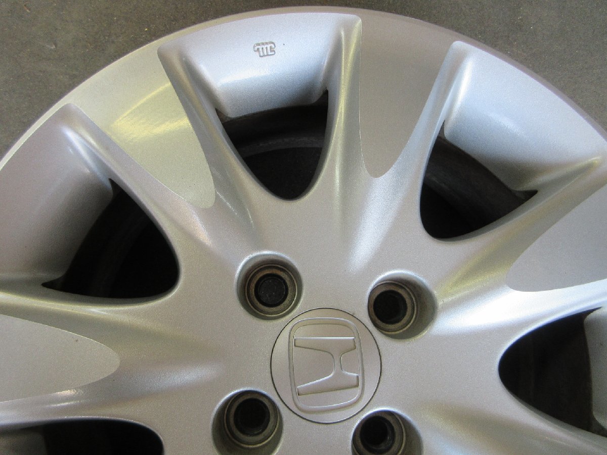 5960ウ2○15×6J PCD100×4H +50 ホンダ エアウェイブ純正アルミ 